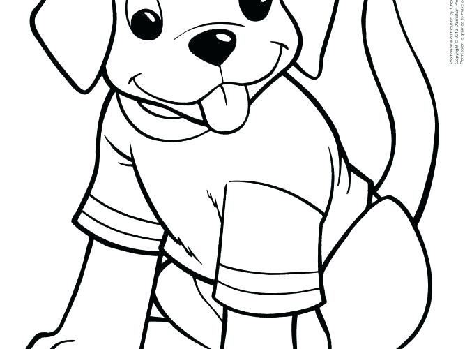 667x500 Cute Puppies Coloring Pages To Print Puppy Coloring Pages