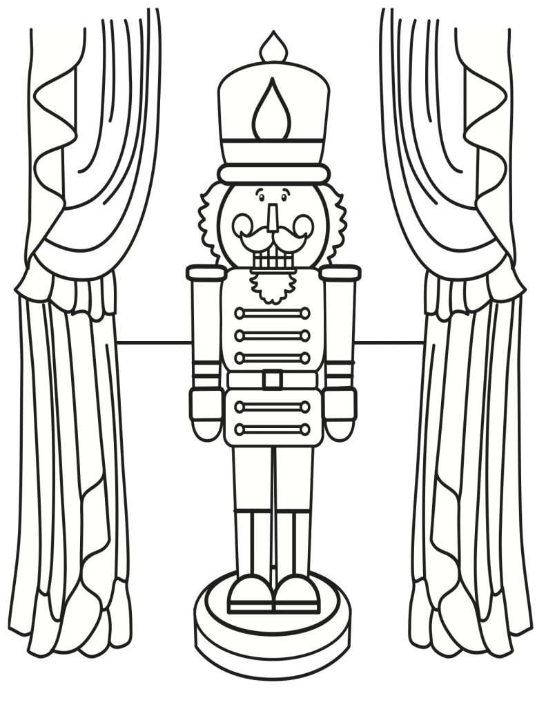 791x1024 Coloring For Kids Formidable Nutcracker Pages Cute Easy Suite