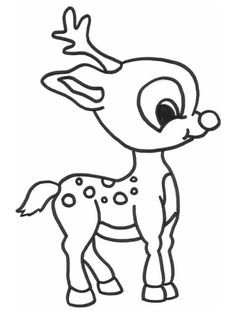 236x314 Cute Reindeer Coloring Pages