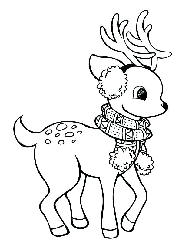 634x824 Free Reindeer Coloring Pages Reindeer Color Page Coloring Pages