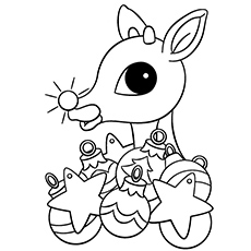 230x230 Top 20 Free Printable Reindeer Coloring Pages Online