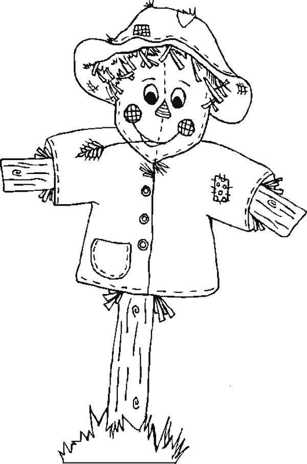 Cute Scarecrow Coloring Pages at GetColorings.com | Free printable ...