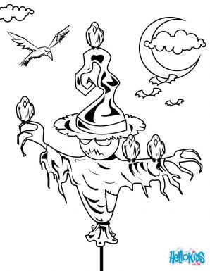 298x385 Scarecrow Coloring Pages Photos Concept Free For Kindergarten
