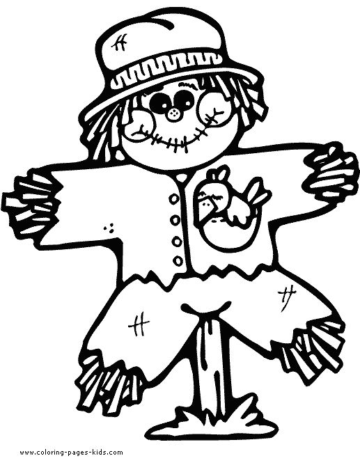 517x678 Scarecrow Pictures To Colour The 25 Best Scarecrow Coloring Pages