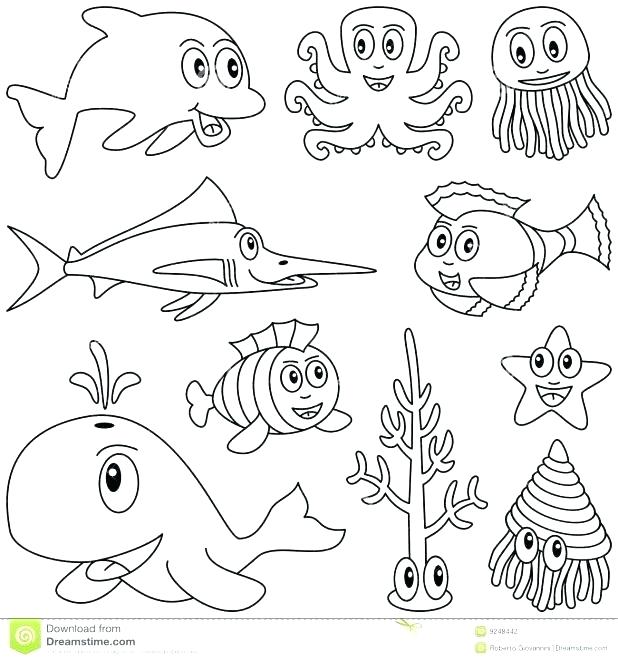618x661 Underwater Coloring Pages Realistic Underwater Coloring Pages