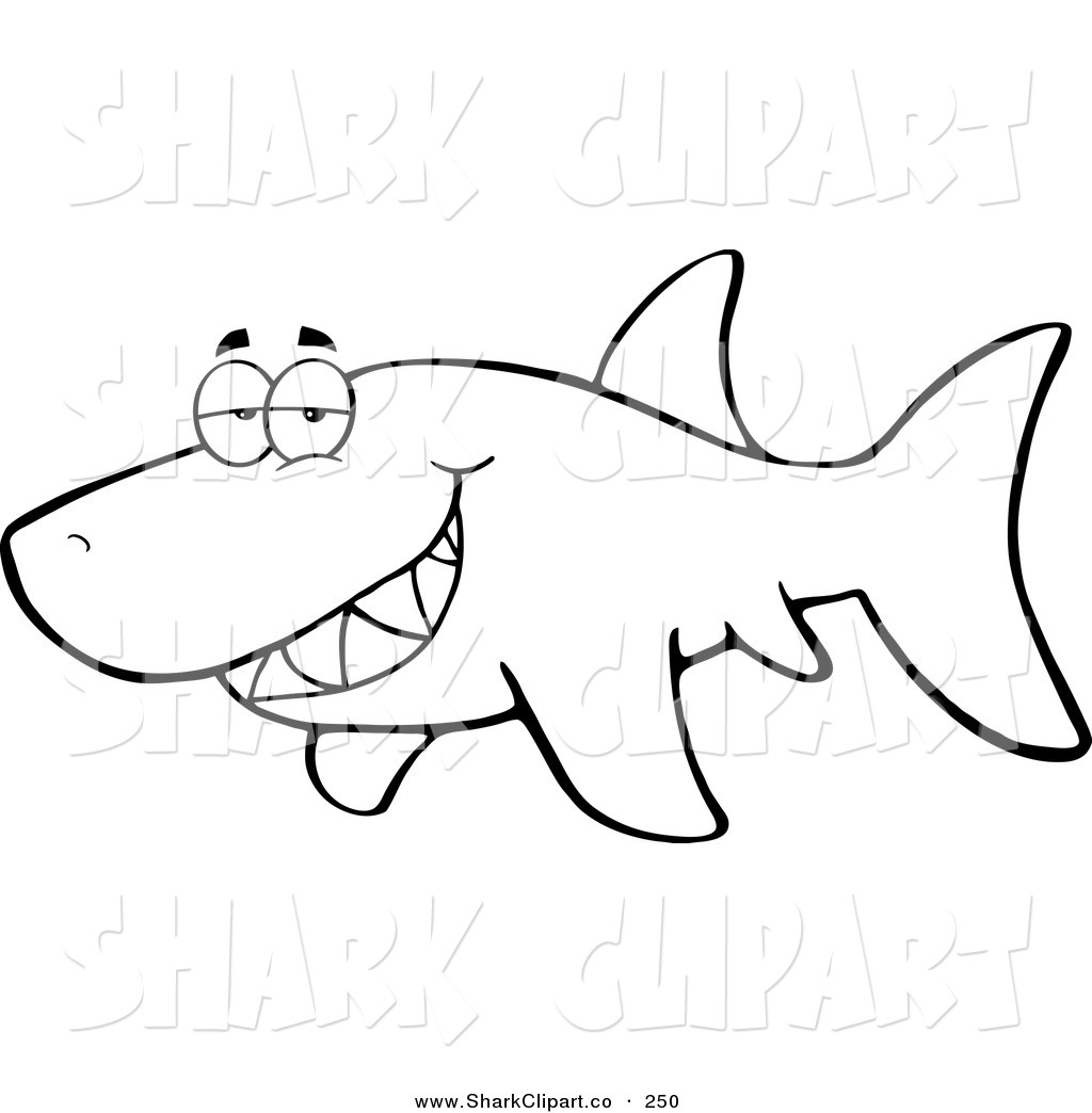 1024x1044 Shark Coloring Page
