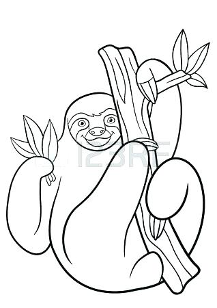 318x450 Sloth Coloring Pages Sloth Coloring Pages Sloth Coloring Page