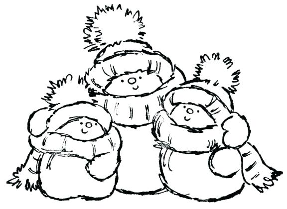 Christmas Snowman Coloring Pages The Snowman And Friends 576x420 Christmas Snowman Coloring Pages The Snowman And Friends