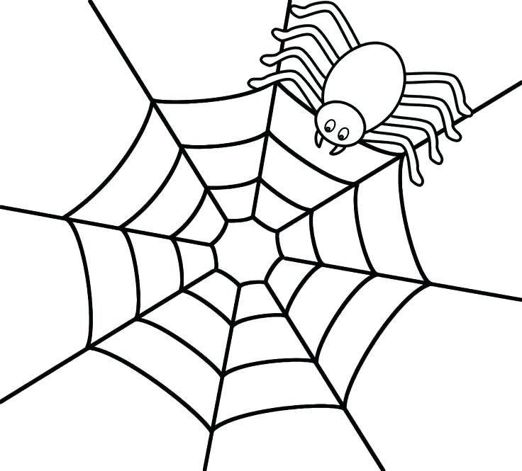Spider Web Coloring Page Spider Coloring Page Cute Spider Coloring 736x665 Spider Web Coloring Page Spider Coloring Page Cute Spider Coloring