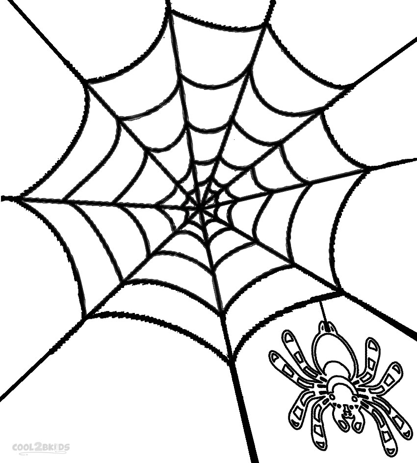 Spider Web Printable Coloring Pages 850x944 Spider Web Printable Coloring Pages