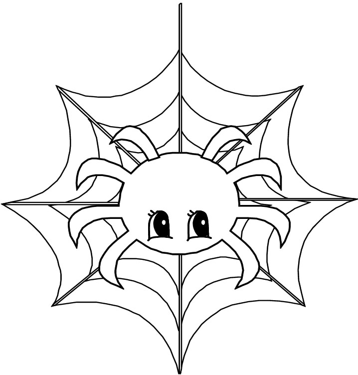 Cute Spider Coloring Pages 718x752 Cute Spider Coloring Pages