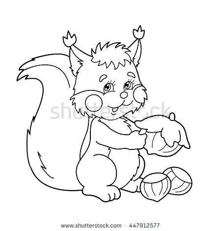 450x470 Squirrel Coloring Page Red Squirrel Coloring Page Scaredy Squirrel