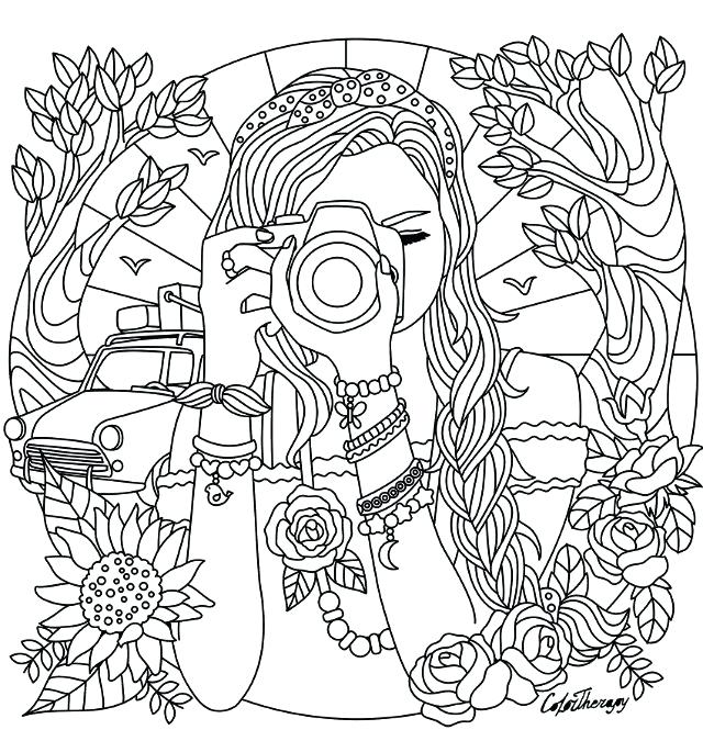 640x675 Girl Coloring Pages Coloring Pages For Girls Adults Weekly