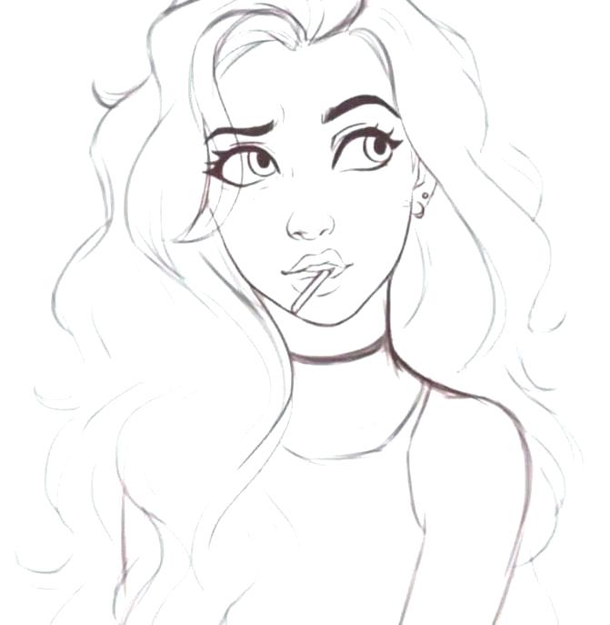671x687 Pretty Girl Coloring Pages Pretty Girls Coloring Pages Pretty Girl