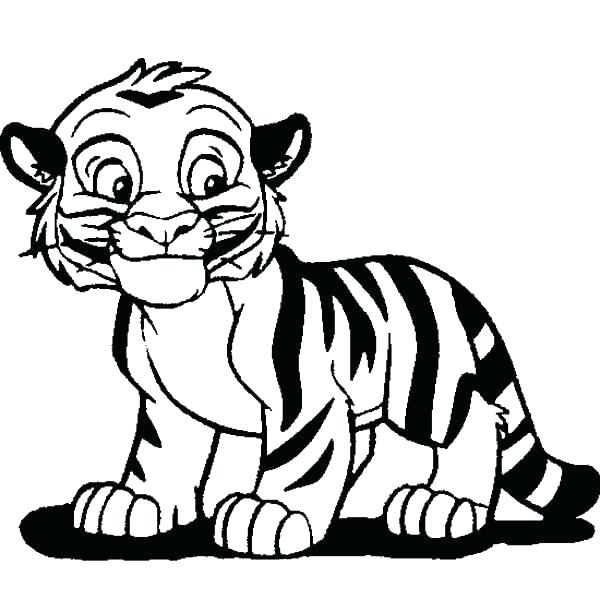 600x600 Coloring Pages Of Tigers Tiger Cub Coloring Pages Tiger Cub