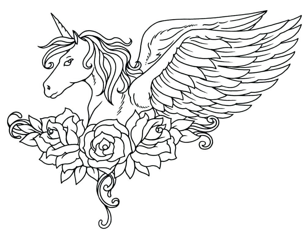 995x768 Unicorn Coloring Page Colorful Coloring Pages Of Unicorns Pictures