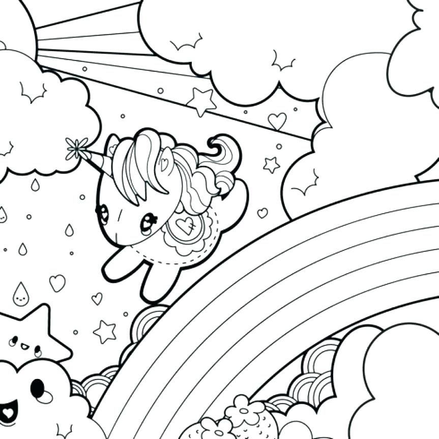 Unicorn Rainbow Coloring Pages Unicorn A Really Cute Girl Unicorn 863x863 Unicorn Rainbow Coloring Pages Unicorn A Really Cute Girl Unicorn