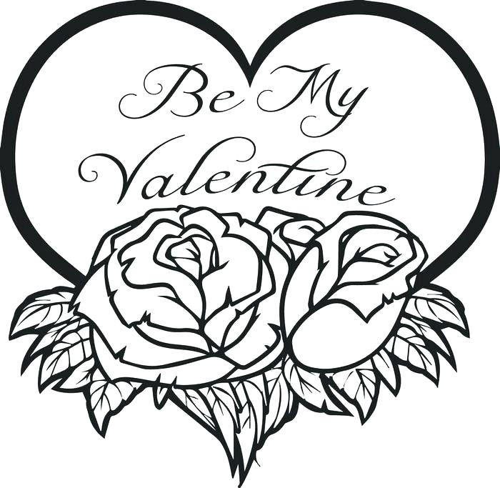 Valentines Printable Coloring Pages Cute Valentines Day Coloring 700x683 Valentines Printable Coloring Pages Cute Valentines Day Coloring
