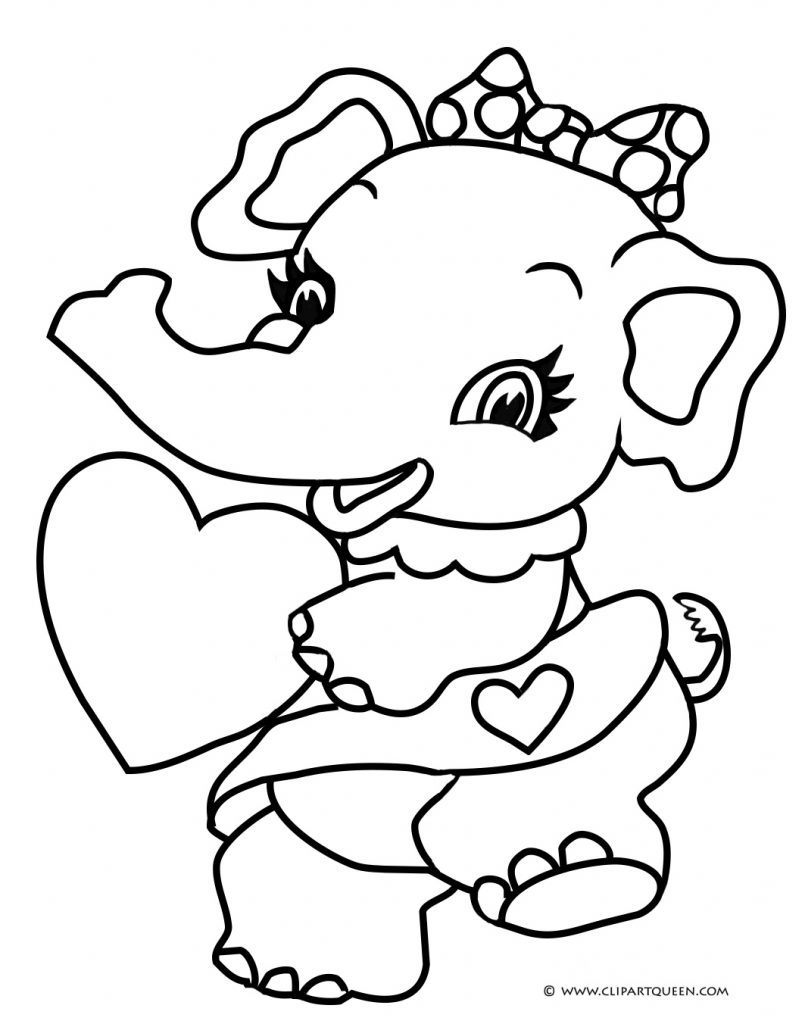 Cute Valentines Day Coloring Pages 805x1024 Cute Valentines Day Coloring Pages