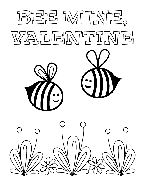 Valentine's Day Coloring Pages Make And Takes 612x792 Valentine's Day Coloring Pages Make And Takes