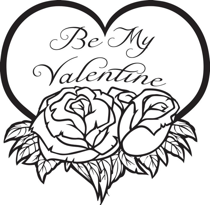 Coloring Pages And Coloring Books. Valentine Coloring Pages 700x683 Coloring Pages And Coloring Books. Valentine Coloring Pages