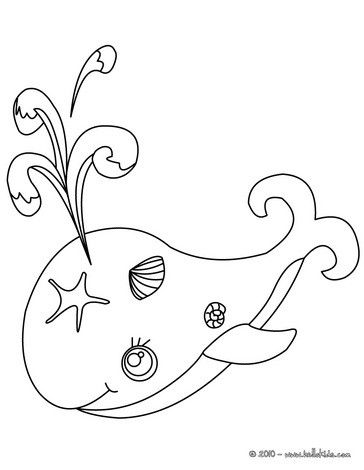 364x470 Big Whale Coloring Page. Nice Coloring Sheet Of Sea World. More