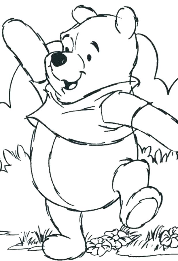 618x906 Cute Winnie The Pooh Coloring Pages The Pooh Coloring Pages