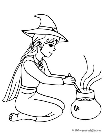 Witch Coloring Pages 363x470 Witch Coloring Pages