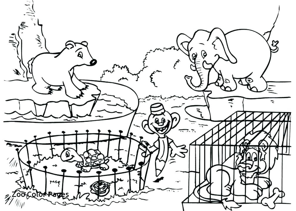 Cute Zoo Coloring Pages 1008x718 Cute Zoo Coloring Pages
