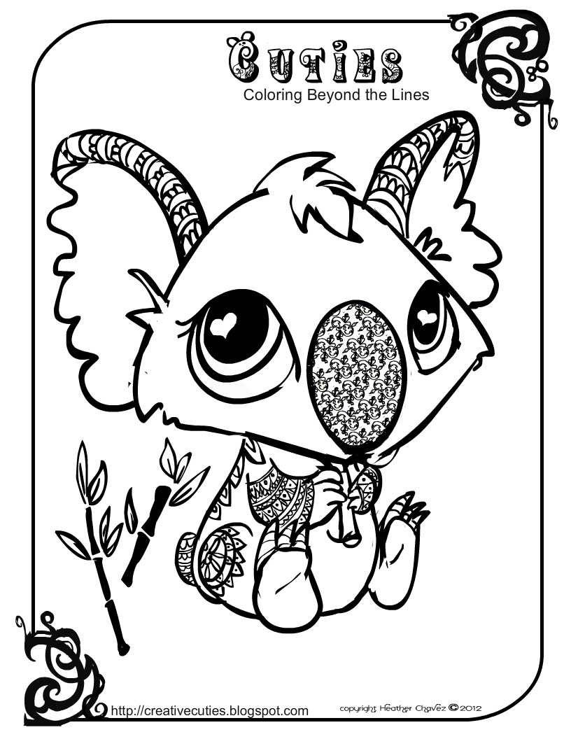 816x1056 New Heather Chavez Creative Cuties Animal Design Free Coloring