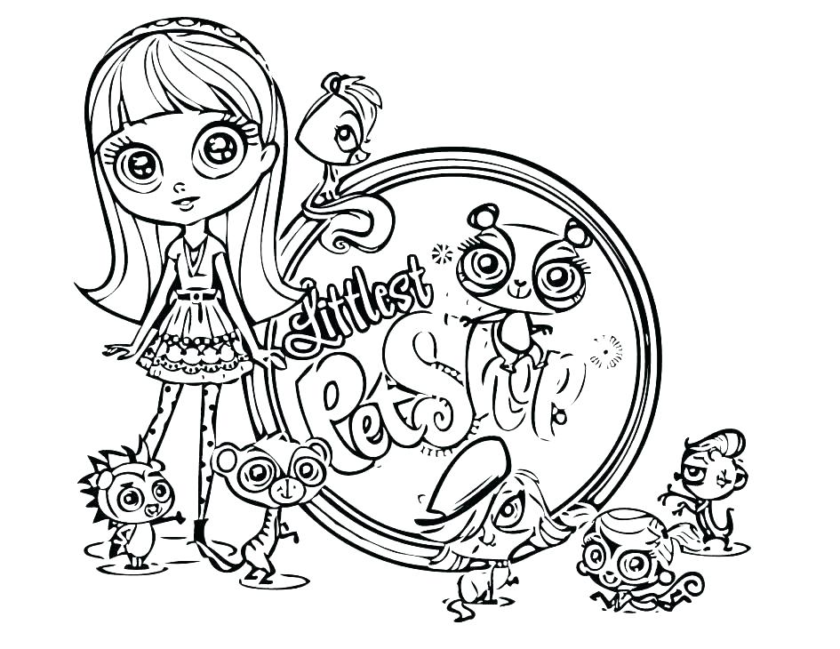 945x730 Littlest Pet Shop Colouring Pages Cuties Coloring Dog Pa