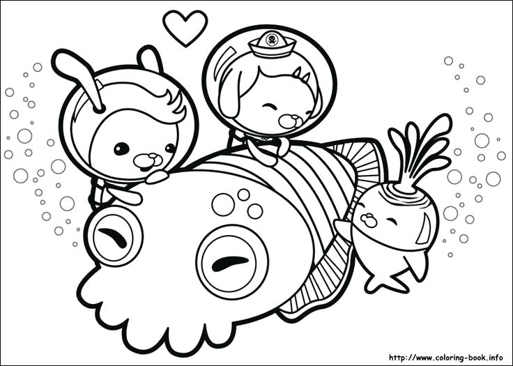 The Octopus And The Frown Fish Of The Octonauts Coloring Page 736x525 The Octopus And The Frown Fish Of The Octonauts Coloring Page