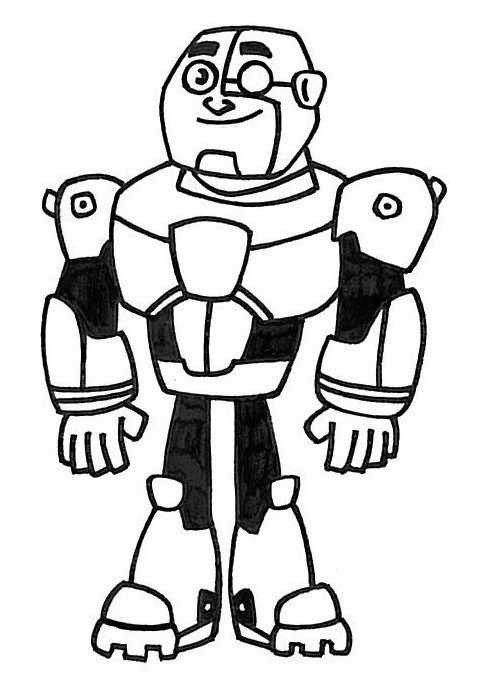 10 Cyborg Coloring Pages Printable: Unleash Your Inner Superhero