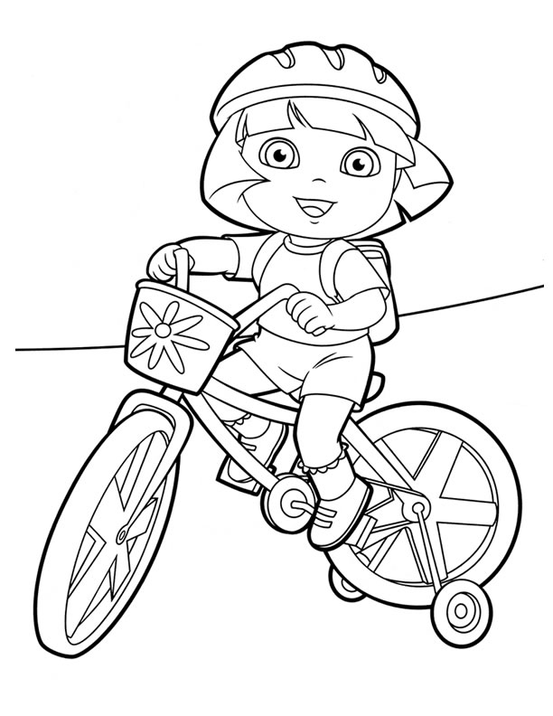 Dora Coloring 612x792 Dora Coloring