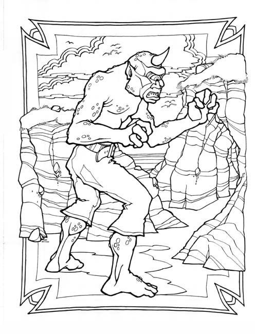 Cyclops. Coloring Pages Cyclops, Coloring Books 496x650 Cyclops. Coloring Pages Cyclops, Coloring Books