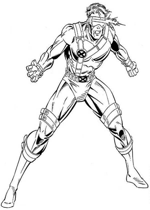 X Men, X Men Cyclops Attack Coloring Page Coloring Pages 600x840 X Men, X Men Cyclops Attack Coloring Page Coloring Pages