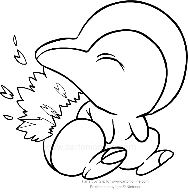 782x798 Drawing Cyndaquil Of The Pokemon Coloring Page