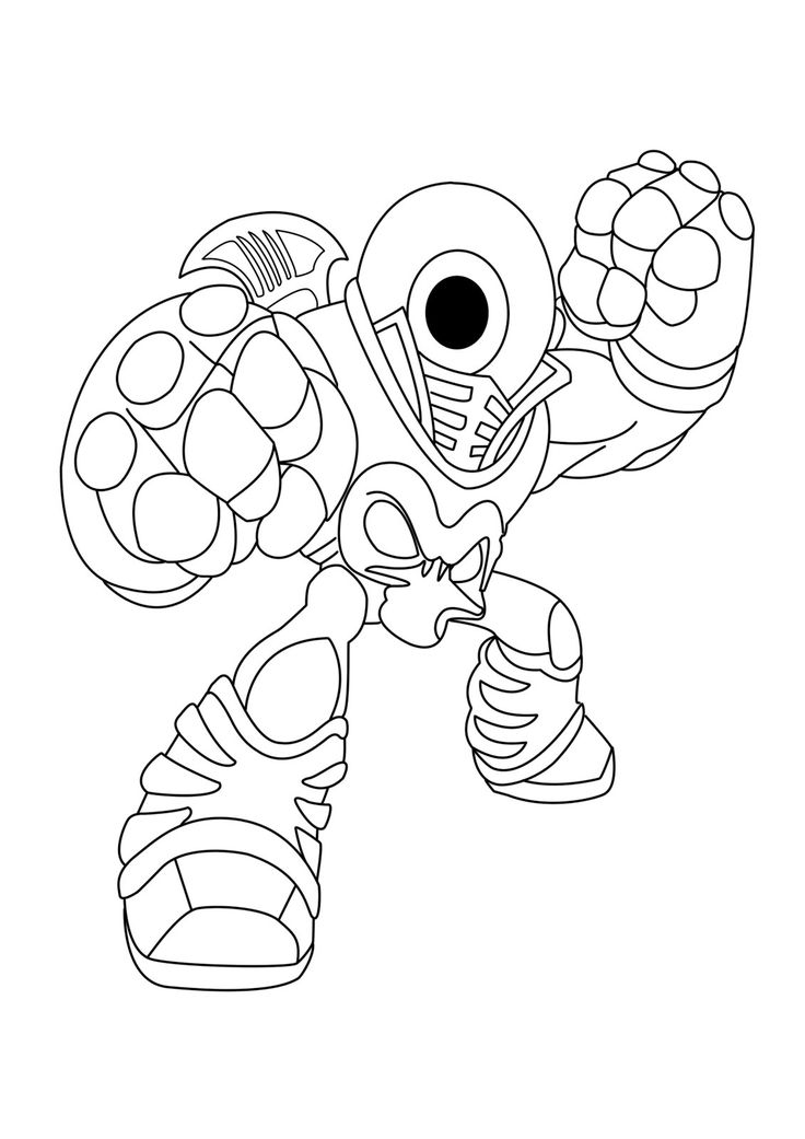 Mejores 40 De Skylander's Coloring Pages En 4 736x1041 Mejores 40 De Skylander's Coloring Pages En 4