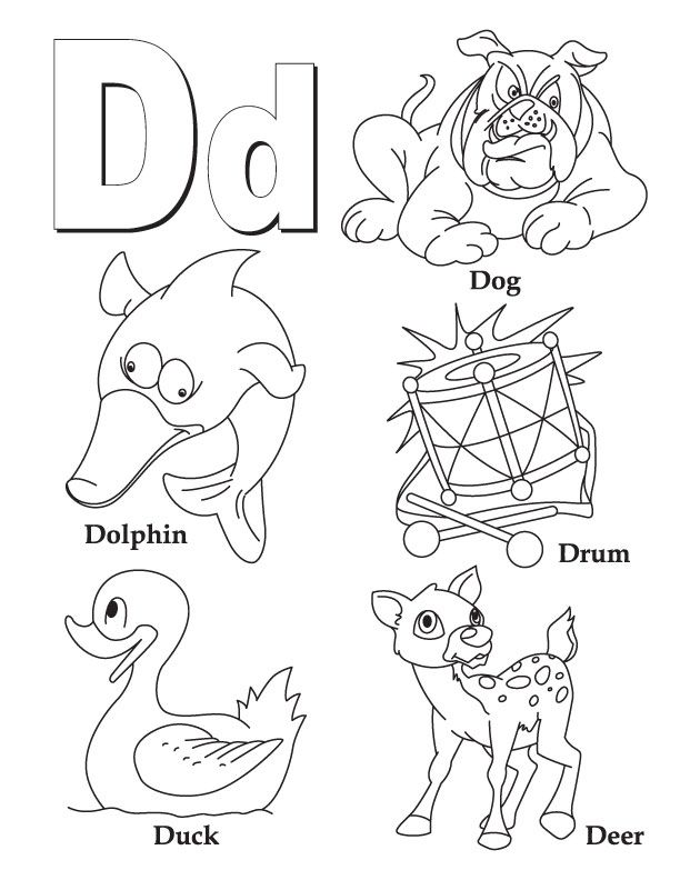 612x792 Preschool Letter D Coloring Pages English For Young Learners