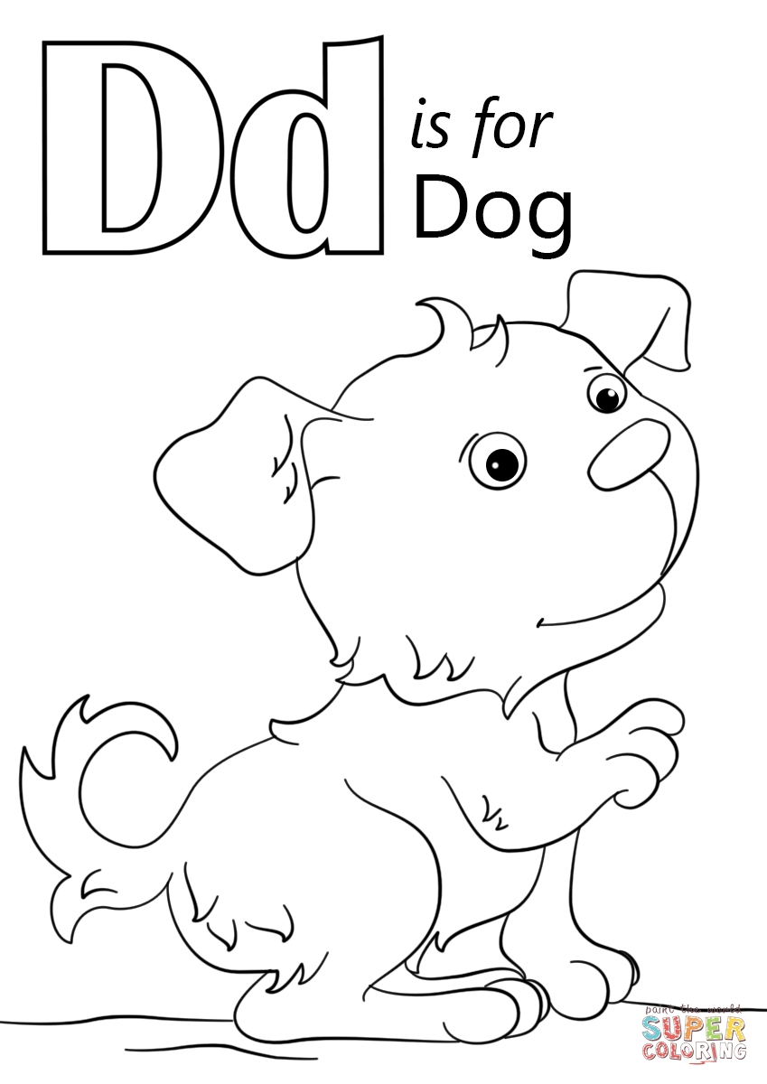 849x1200 Cool Letter D Coloring Page Vitlt Free Coloring Pages Download