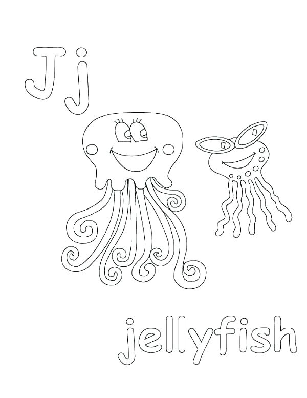 Letter J Coloring Pages Preschool Kindergarten Kids Learning 600x777 Letter J Coloring Pages Preschool Kindergarten Kids Learning