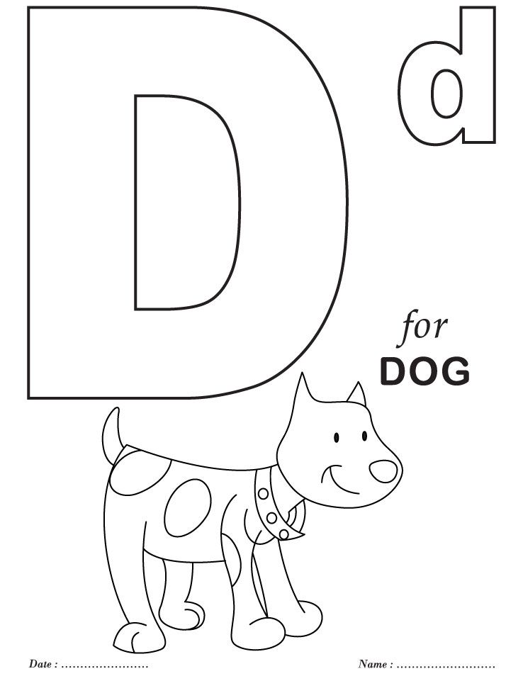 Printables Alphabet D Coloring Sheets School 738x954 Printables Alphabet D Coloring Sheets School