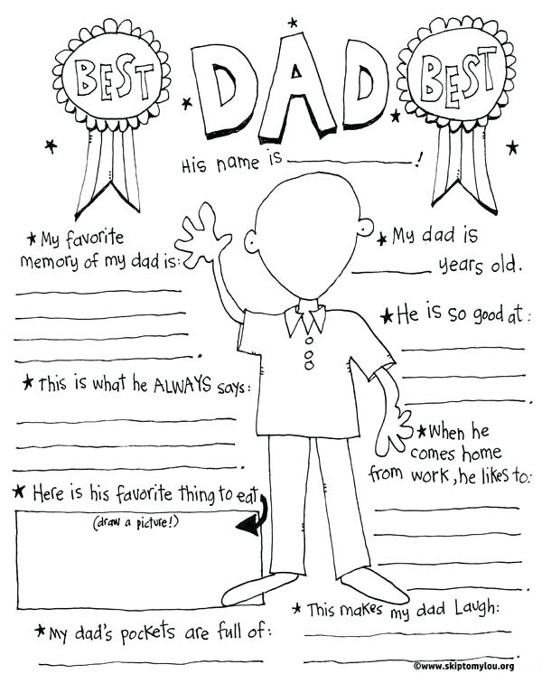 600x746 Fathers Day Coloring Pages For Kids