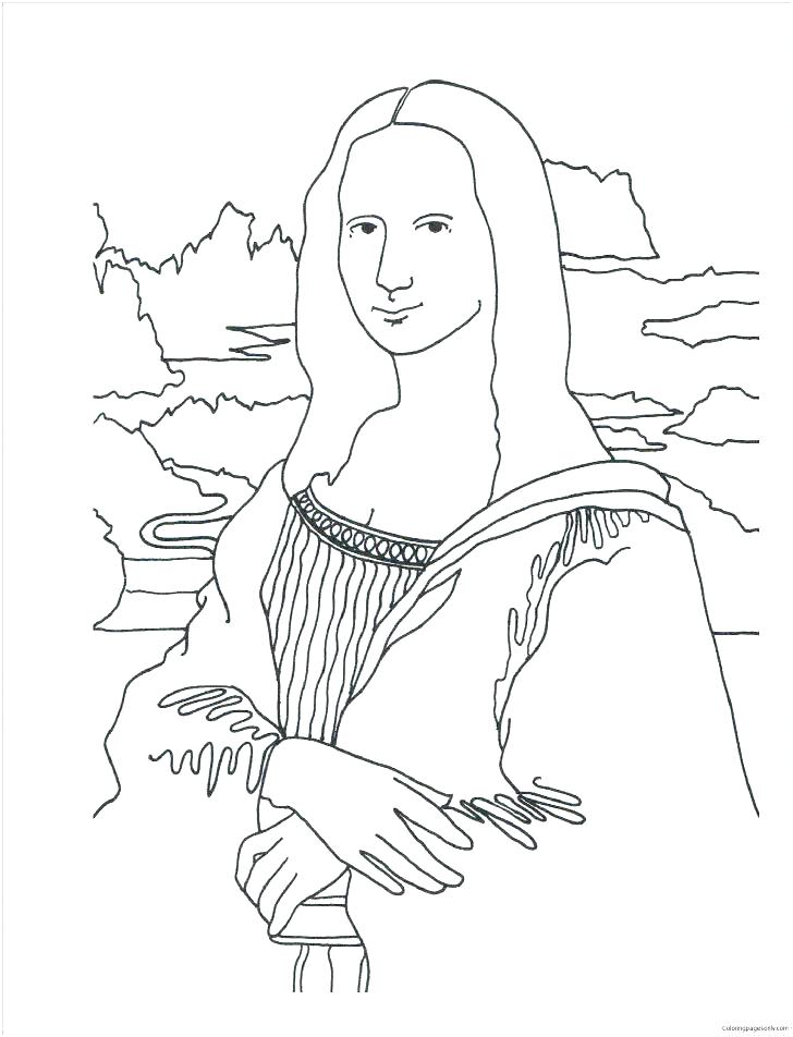 728x952 Marvelous Leonardo Da Vinci Coloring Pages Coloring Page Medium
