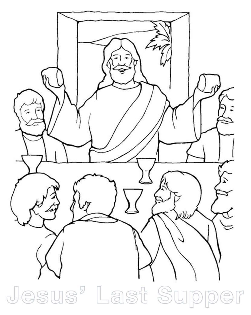830x1043 The Last Supper By Leonardo Da Vinci Coloring Page Free Best