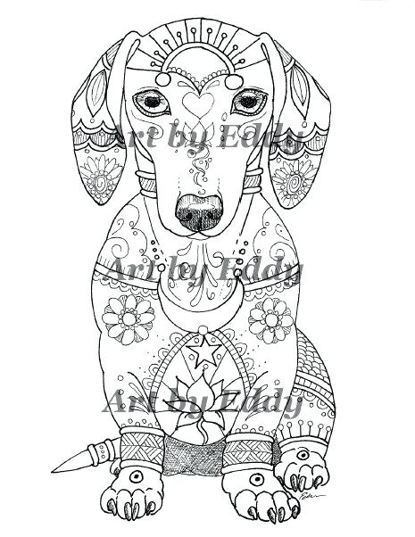 Dachshund Coloring Pages at GetColorings.com | Free printable colorings ...