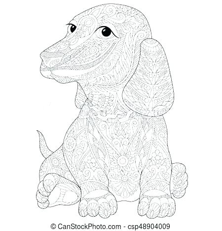 Dachshund Coloring Pages at GetColorings.com | Free printable colorings ...