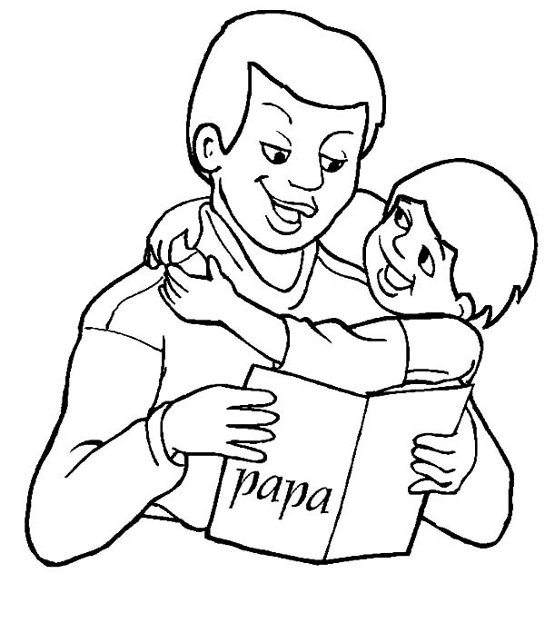 600x686 Reading Fairy Tale Book Best Dad Coloring Pages Best Place To Color