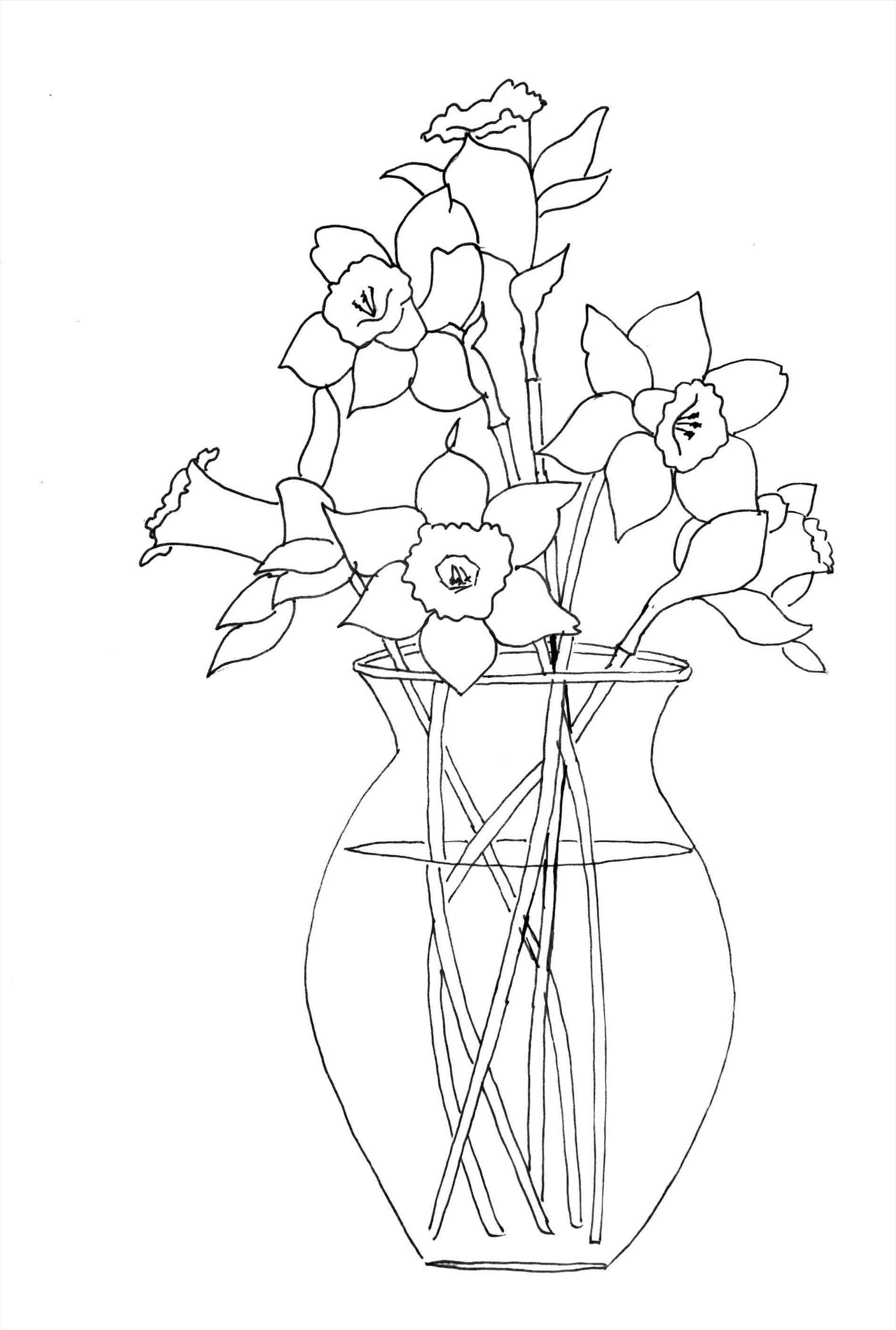 Spring Daffodil Flower Coloring Page Coloring Pages