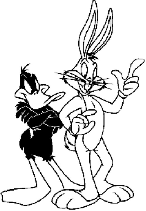 Free Coloring Pages Bugs Bunny And Daffy Duck Coloring Pages 500x723 Free Coloring Pages Bugs Bunny And Daffy Duck Coloring Pages